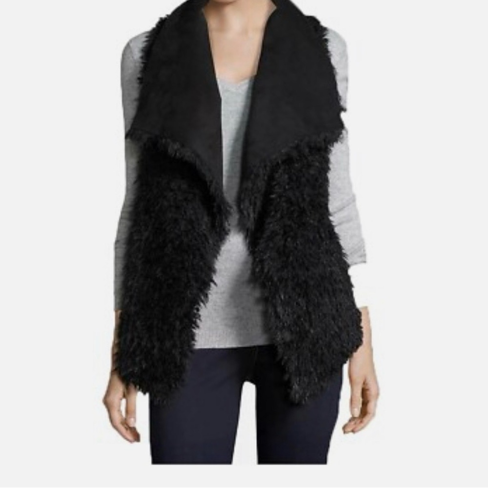 INC International Concepts Reversible Faux Fur Vest